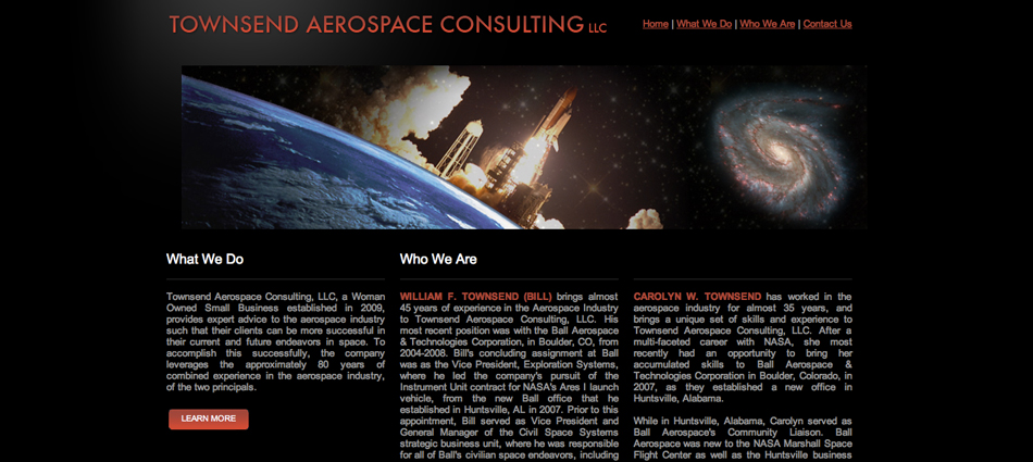 Screenshot of Townsend Aerospace Consulting